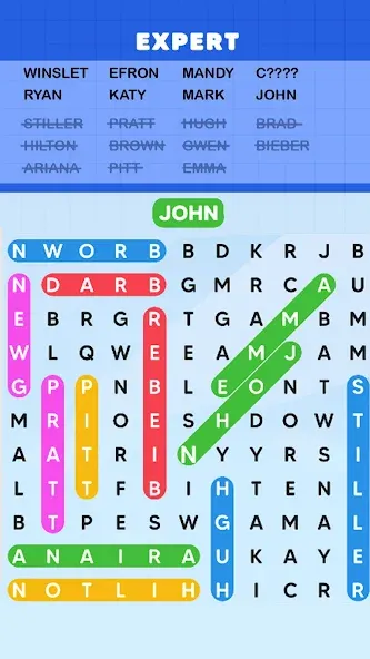 Word Search Puzzle Challenge (Уордсрч Пазл Челлендж) [МОД: Бесконечные деньги, Монеты и Мега MOD] Screenshot 4