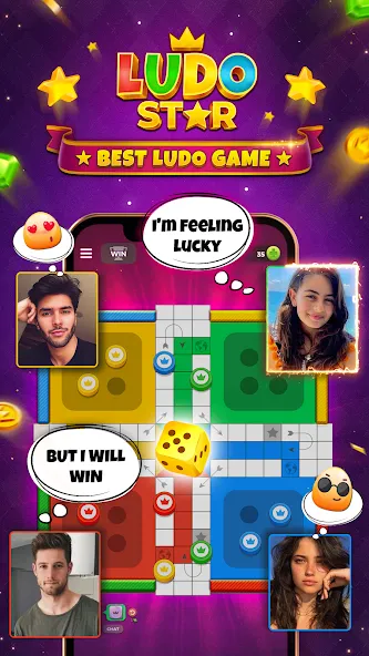Ludo STAR: Online Dice Game (Лудо СТАР) [МОД: Все открыто, Дополнительные деньги и Меню MOD] Screenshot 1