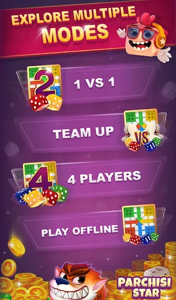 Parchisi STAR Online (Парчиси ЗВЕЗДА Онлайн) [МОД: Много денег, Монет и Все открыто] Screenshot 2