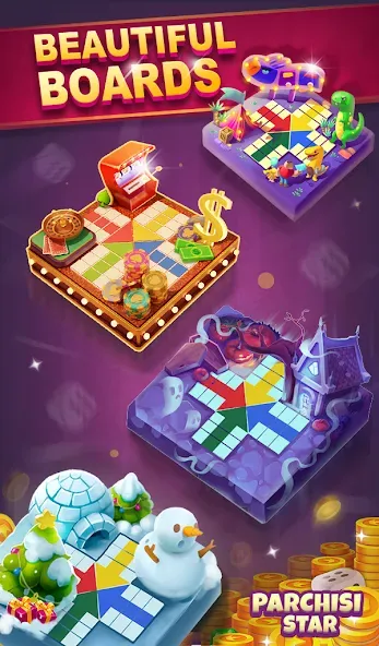Parchisi STAR Online (Парчиси ЗВЕЗДА Онлайн) [МОД: Много денег, Монет и Все открыто] Screenshot 5