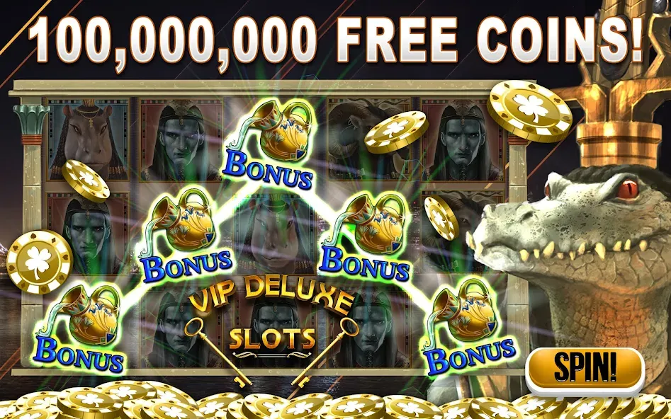 VIP Deluxe Slots Games Offline [МОД: Много денег, Монет и Все открыто] Screenshot 1