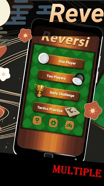 Reversi - Classic Reversi Game (Реверси) [МОД: Много денег, Монет и Все открыто] Screenshot 1