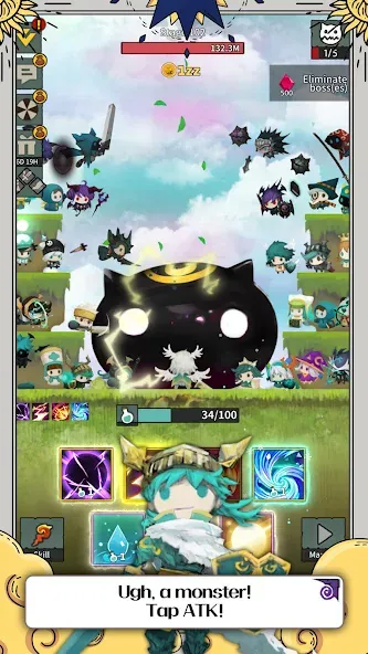 Tap Dragon: Little Knight Luna (Тап Драгон) [МОД: Много монет, Открытые уровни и Мега MOD] Screenshot 4