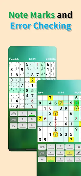 Sudoku offline (Судоку оффлайн) [МОД: Все открыто, Дополнительные деньги и Меню MOD] Screenshot 4