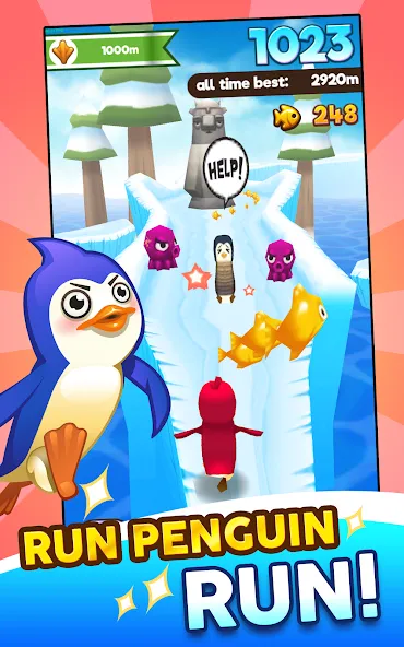 Super Penguins (упер Пингвины) [МОД: Бесконечные деньги, Монеты и Мега MOD] Screenshot 2