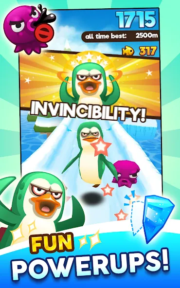 Super Penguins (упер Пингвины) [МОД: Бесконечные деньги, Монеты и Мега MOD] Screenshot 4