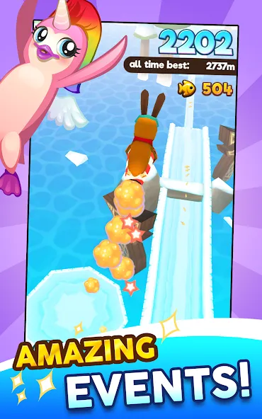 Super Penguins (упер Пингвины) [МОД: Бесконечные деньги, Монеты и Мега MOD] Screenshot 5