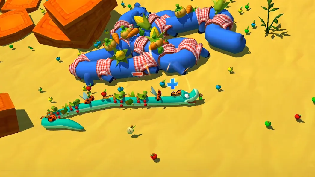 Snake Rivals - Fun Snake Game (Снейк Ривалс) [МОД: Много монет, Открытые уровни и Мега MOD] Screenshot 2