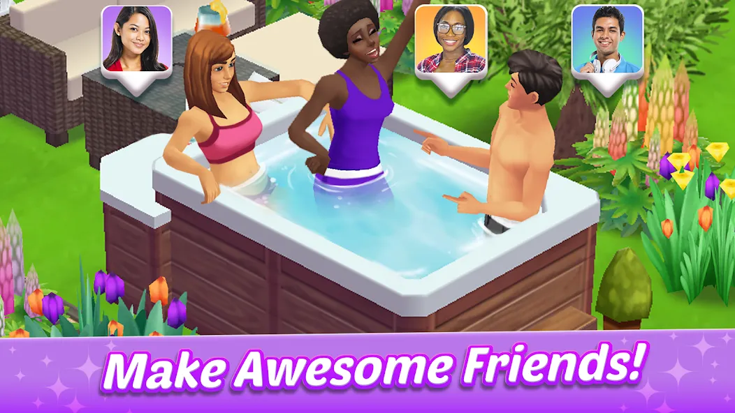 Home Street - Dream House Sim [МОД: Бесконечные деньги, Монеты и Мега MOD] Screenshot 4