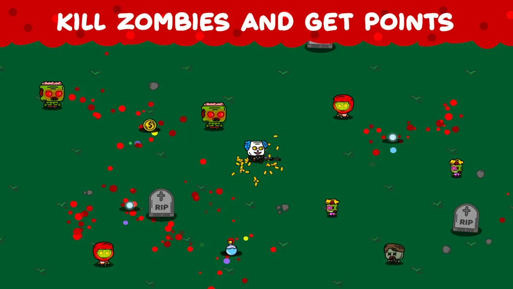 Zombie Loop - Shooter survival (Зомби Луп) [МОД: Много монет, Открытые уровни и Мега MOD] Screenshot 1