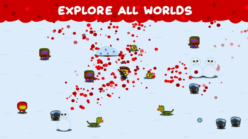 Zombie Loop - Shooter survival (Зомби Луп) [МОД: Много монет, Открытые уровни и Мега MOD] Screenshot 2
