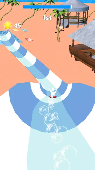 Waterpark Super Slide (Ватерпарк Супер Слайд) [МОД: Деньги, Монеты и Меню MOD] Screenshot 1