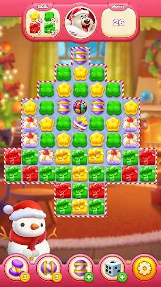 Sweet Candy Match: Puzzle Game (Свит Кэнди Матч) [МОД: Бесконечные деньги, Монеты и Мега MOD] Screenshot 1