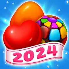 Скачать Sweet Candy Match: Puzzle Game (Свит Кэнди Матч) [МОД: Бесконечные деньги, Монеты и Мега MOD] | Взлом Sweet Candy Match: Puzzle Game на Андроид
