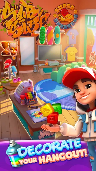 Subway Surfers Blast (Сабвей Серферс Бласт) [МОД: Меню, Бесконечные монеты и Открытые уровни] Screenshot 1