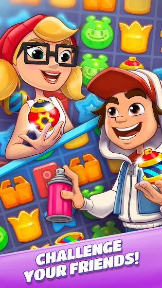 Subway Surfers Match (Сабвей Серферс Матч) [MOD: Мод Меню/Взлом] - Скриншот 4