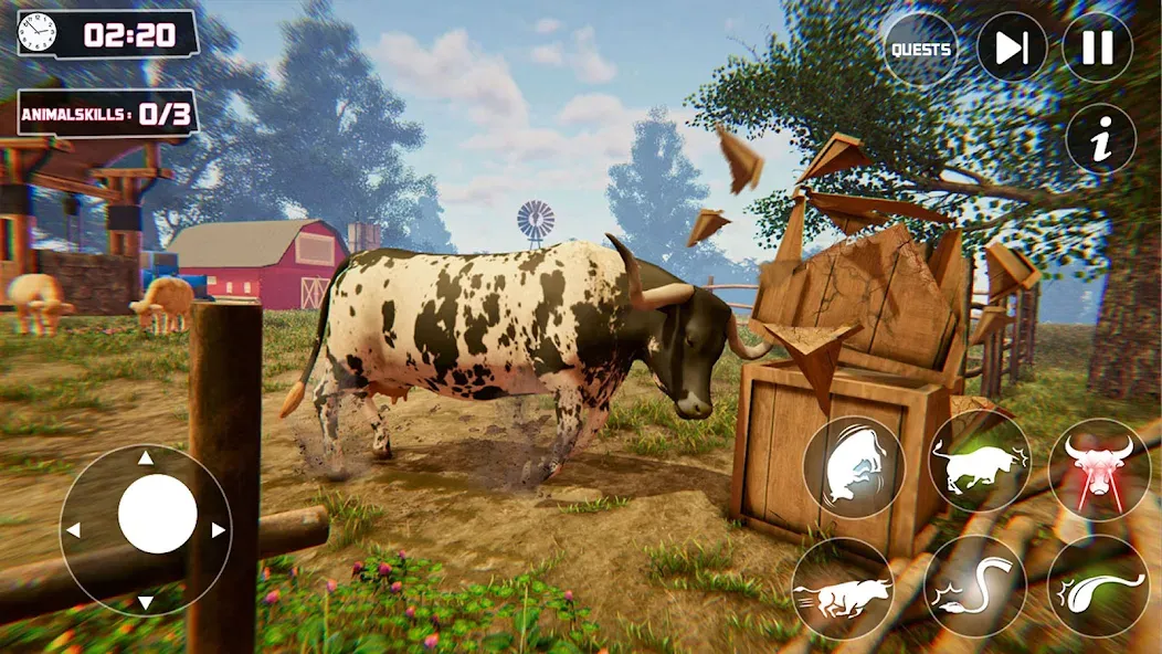 Scary Cow Simulator Rampage (Скари) [МОД: Меню, Бесконечные монеты и Открытые уровни] Screenshot 2