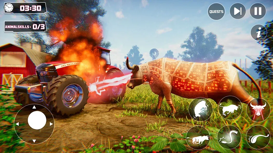 Scary Cow Simulator Rampage (Скари) [МОД: Меню, Бесконечные монеты и Открытые уровни] Screenshot 3