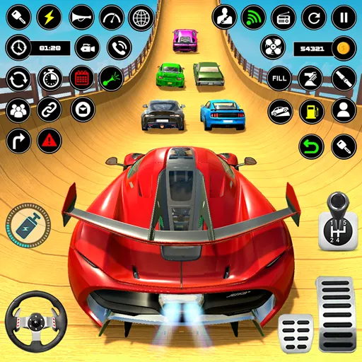 Crazy Ramp Car Stunt Master 3D (Крэйзи Рэмп Кар Стант Мастер 3Д) [МОД: Все открыто, Дополнительные деньги и Меню MOD] Screenshot 3
