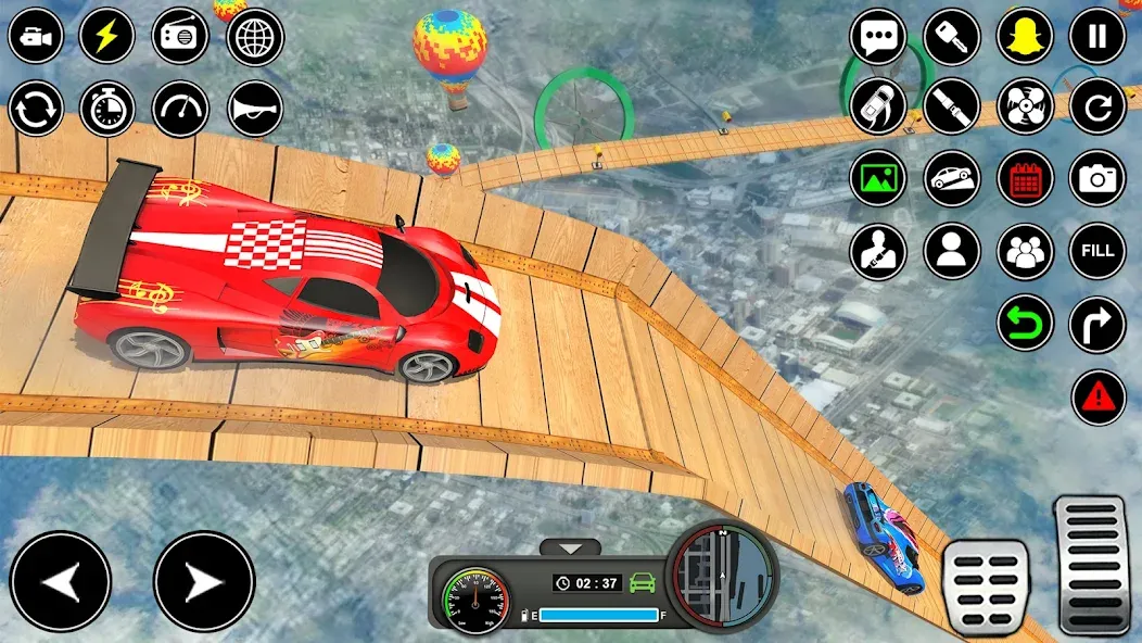 Crazy Ramp Car Stunt Master 3D (Крэйзи Рэмп Кар Стант Мастер 3Д) [МОД: Все открыто, Дополнительные деньги и Меню MOD] Screenshot 5