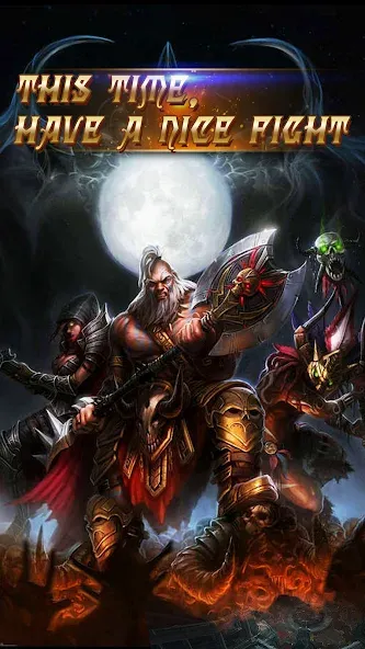 Dark God of War：Idle AFK RPG [МОД: Много монет, Открытые уровни и Мега MOD] Screenshot 1