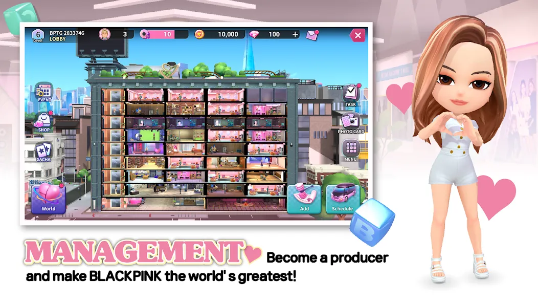 BLACKPINK THE GAME (БЛЭКПИНК ЗЕ ГЕЙМ) [МОД: Много монет, Открытые уровни и Мега MOD] Screenshot 3