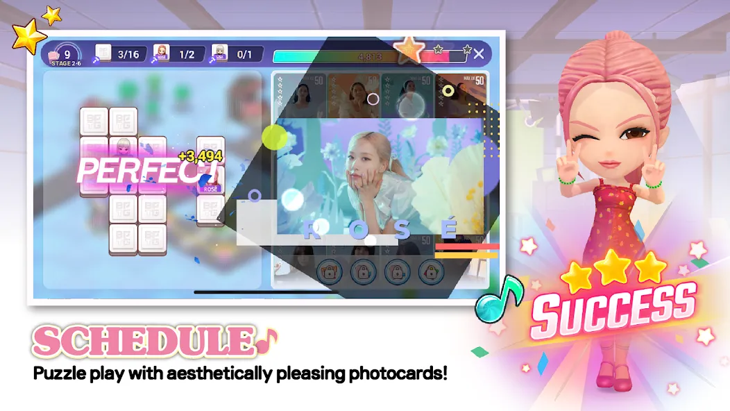 BLACKPINK THE GAME (БЛЭКПИНК ЗЕ ГЕЙМ) [МОД: Много монет, Открытые уровни и Мега MOD] Screenshot 4
