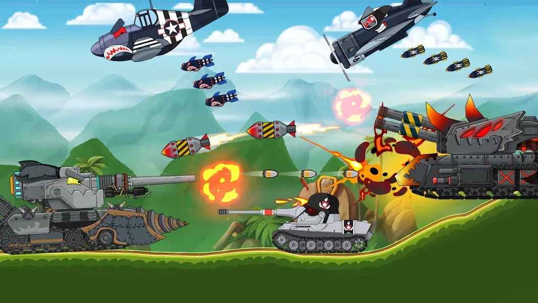 Tank Combat: War Battle (Танковый бой) [МОД: Все открыто, Дополнительные деньги и Меню MOD] Screenshot 4