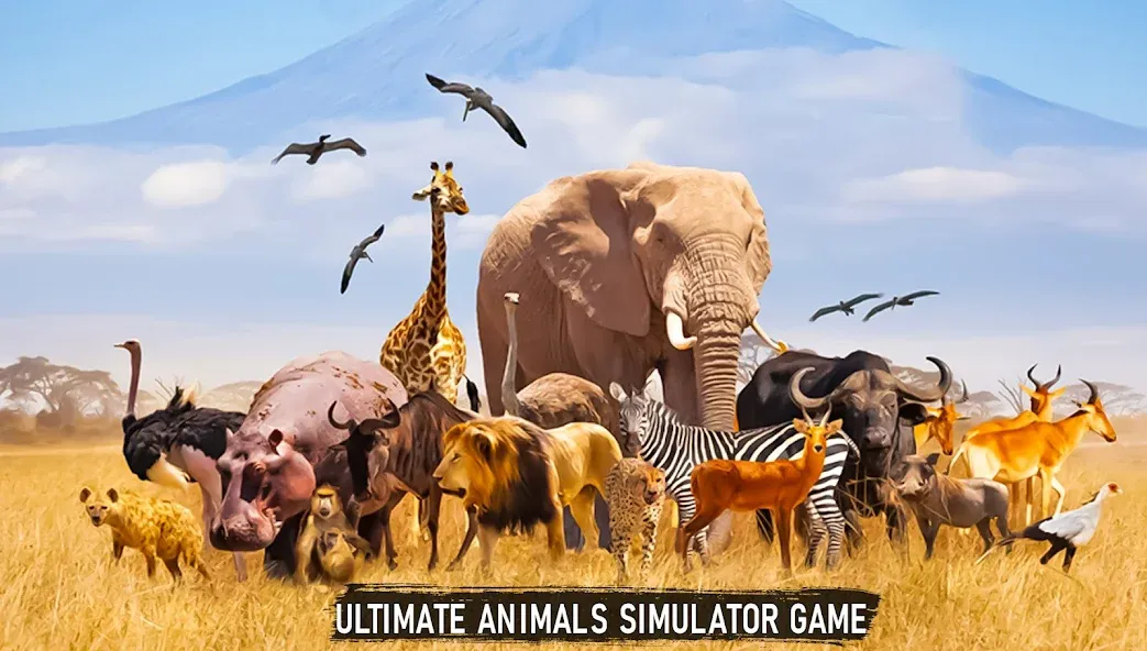 Savanna Safari: Land of Beasts (Саванна игра выживания животных) [МОД: Меню, Бесконечные монеты и Открытые уровни] Screenshot 5