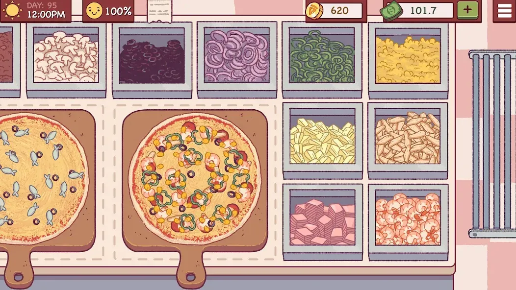 Good Pizza, Great Pizza [МОД: Все открыто, Дополнительные деньги и Меню MOD] Screenshot 1