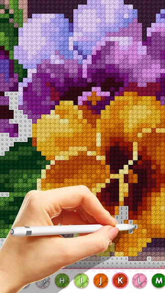 Cross Stitch Masters [МОД: Меню, Бесконечные монеты и Открытые уровни] Screenshot 5