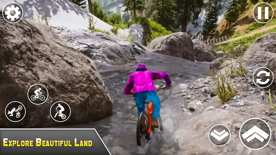 BMX Bicycle Games Offroad Bike [МОД: Все открыто, Дополнительные деньги и Меню MOD] Screenshot 1