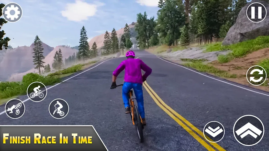 BMX Bicycle Games Offroad Bike [МОД: Все открыто, Дополнительные деньги и Меню MOD] Screenshot 3