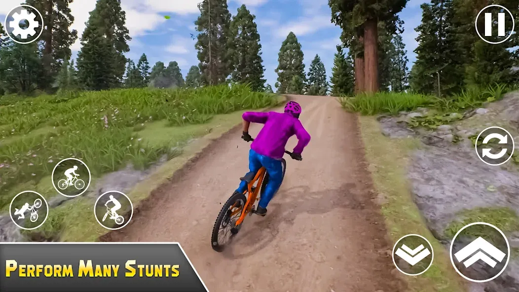 BMX Bicycle Games Offroad Bike [МОД: Все открыто, Дополнительные деньги и Меню MOD] Screenshot 4