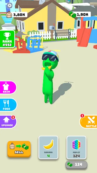 Eating Hero: Clicker Food Game (Итинг Хиро) [МОД: Меню, Бесконечные монеты и Открытые уровни] Screenshot 1