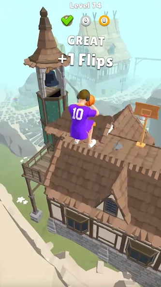 Hoop World: Flip Dunk Game 3D (Хуп Ворлд) [МОД: Много монет, Открытые уровни и Мега MOD] Screenshot 4