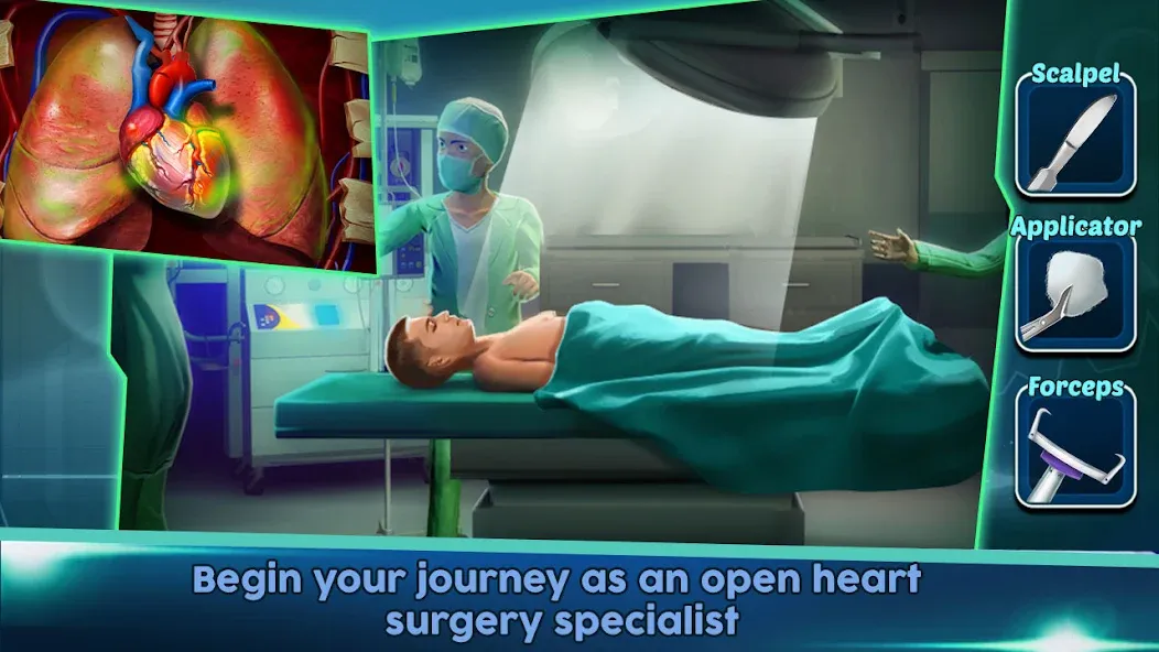 Surgery Doctor Simulator Games [МОД: Деньги, Монеты и Меню MOD] Screenshot 1