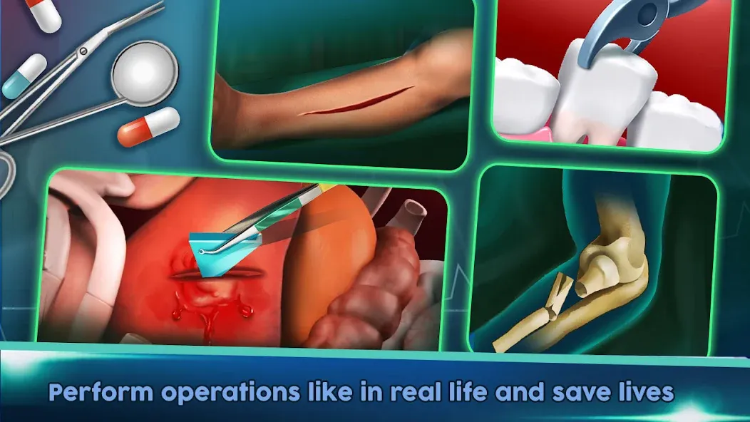 Surgery Doctor Simulator Games [МОД: Деньги, Монеты и Меню MOD] Screenshot 5