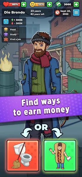 Hobo Life: Business Simulator [МОД: Бесконечные деньги, Монеты и Мега MOD] Screenshot 3