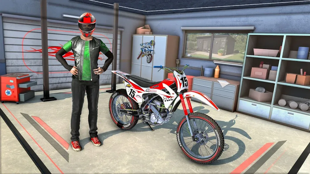 Bike Stunt Race Tricks Master [МОД: Много денег, Монет и Все открыто] Screenshot 2