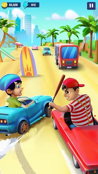 Mini Car Runner - Racing Games (Мини Кар Раннер) [МОД: Все открыто, Дополнительные деньги и Меню MOD] Screenshot 1