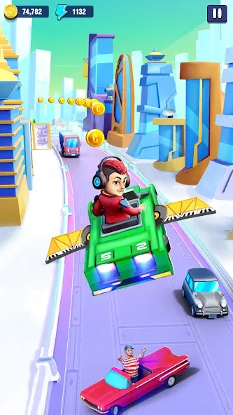 Mini Car Runner - Racing Games (Мини Кар Раннер) [МОД: Все открыто, Дополнительные деньги и Меню MOD] Screenshot 3