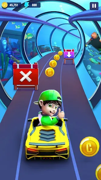 Mini Car Runner - Racing Games (Мини Кар Раннер) [МОД: Все открыто, Дополнительные деньги и Меню MOD] Screenshot 4