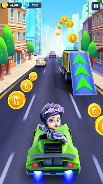 Mini Car Runner - Racing Games (Мини Кар Раннер) [МОД: Все открыто, Дополнительные деньги и Меню MOD] Screenshot 5