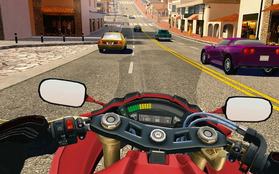 Moto Rider GO: Highway Traffic (Мото Райдер ГО) [МОД: Все открыто, Дополнительные деньги и Меню MOD] Screenshot 3