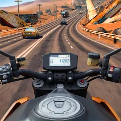 Скачать Moto Rider GO: Highway Traffic (Мото Райдер ГО) [МОД: Все открыто, Дополнительные деньги и Меню MOD] | Взлом Moto Rider GO: Highway Traffic на Андроид