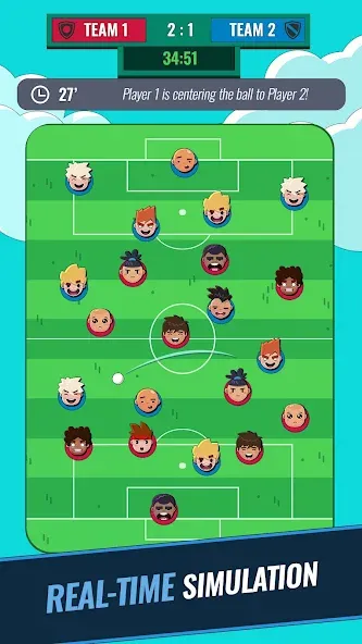 Merge Football Manager: Soccer (Мерж Футбол Менеджер) [МОД: Все открыто, Дополнительные деньги и Меню MOD] Screenshot 1
