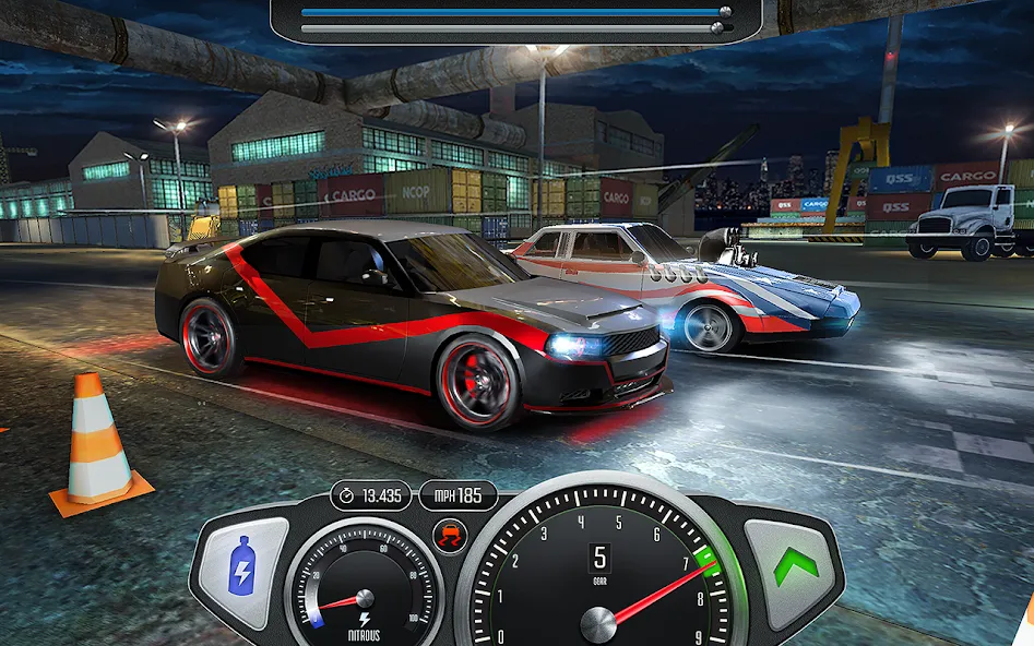 TopSpeed: Drag & Fast Racing (Топ Спид) [МОД: Меню, Бесконечные монеты и Открытые уровни] Screenshot 1