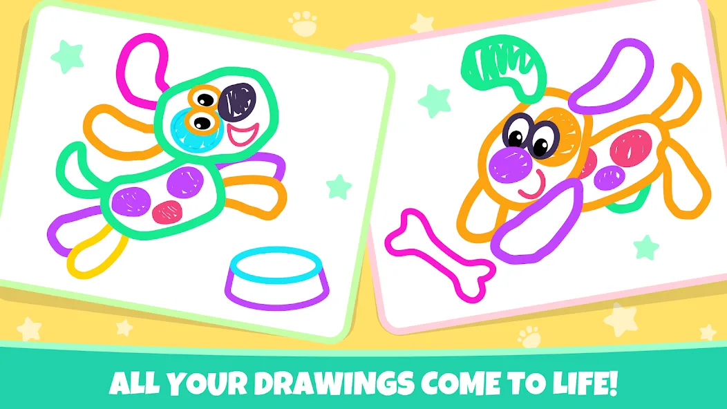 Drawing for kids! Toddler draw [МОД: Меню, Бесконечные монеты и Открытые уровни] Screenshot 4