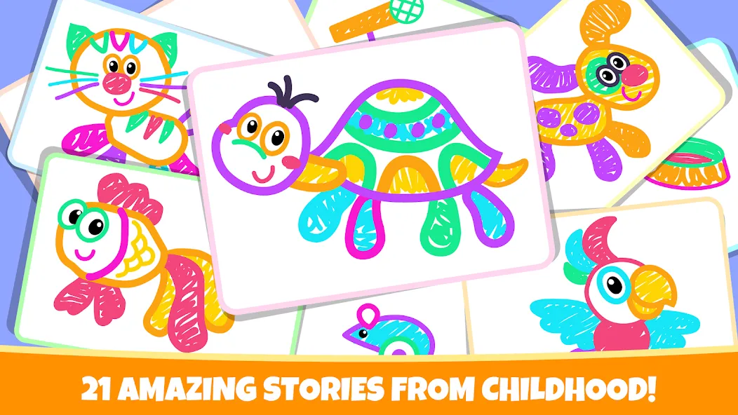Drawing for kids! Toddler draw [МОД: Меню, Бесконечные монеты и Открытые уровни] Screenshot 5